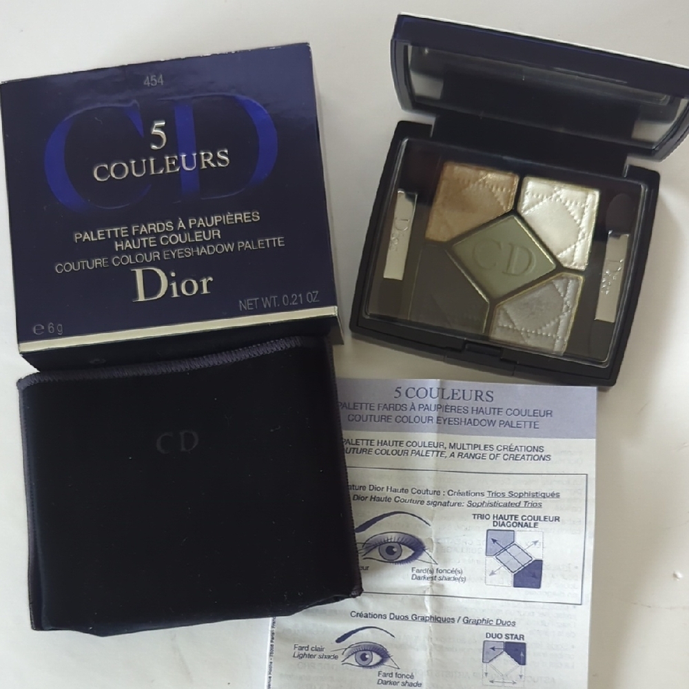 Dior 5 Couleurs Eyeshadow in Black, Gold, and Cream